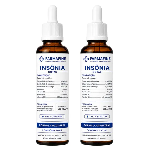 Fórmula para Insônia Farmafine — 2 frascos